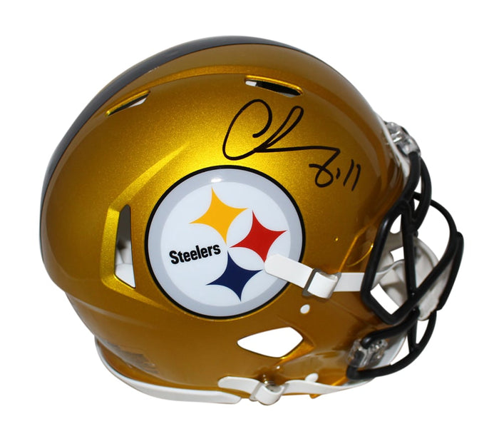 Chase Claypool Signed Pittsburgh Steelers Authentic Flash Helmet – Beckett Authenticated-Powers Sports Memorabilia