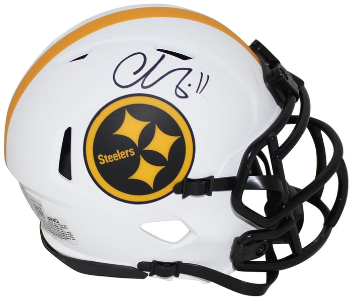 Chase Claypool Signed Pittsburgh Steelers Lunar Mini Helmet – Beckett Authenticated-Powers Sports Memorabilia