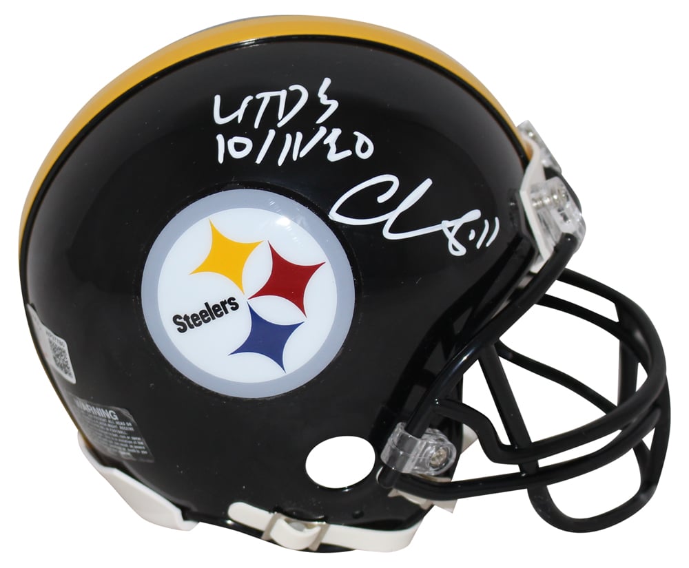 Chase Claypool Signed Pittsburgh Steelers VSR4 Mini Helmet 4 TDs – Beckett Authenticated-Powers Sports Memorabilia
