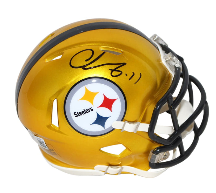 Chase Claypool Signed Pittsburgh Steelers Flash Mini Helmet – Beckett Authenticated-Powers Sports Memorabilia