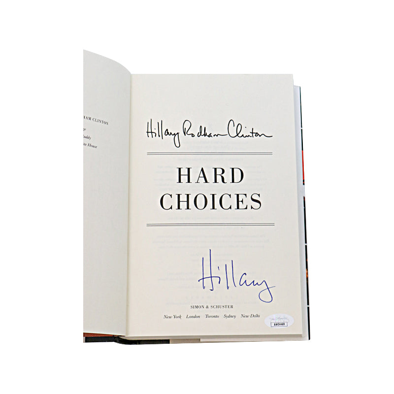 Hillary Clinton Signed Hard Choices Hardcover Book (JSA COA)-Powers Sports Memorabilia