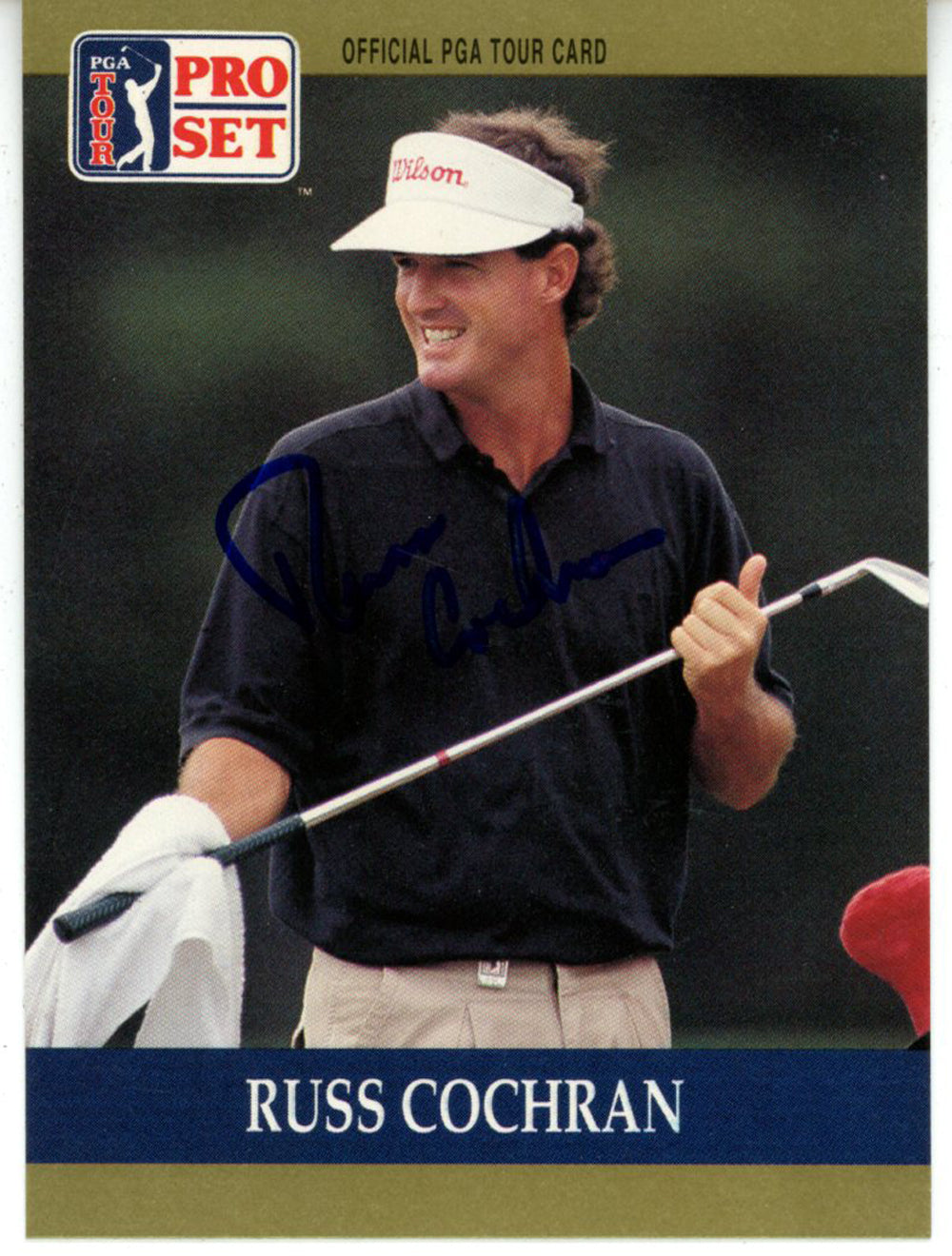 Russ Cochran Pga Signed Card - 1990 Pro Set #14 Beckett Beckett-Powers Sports Memorabilia