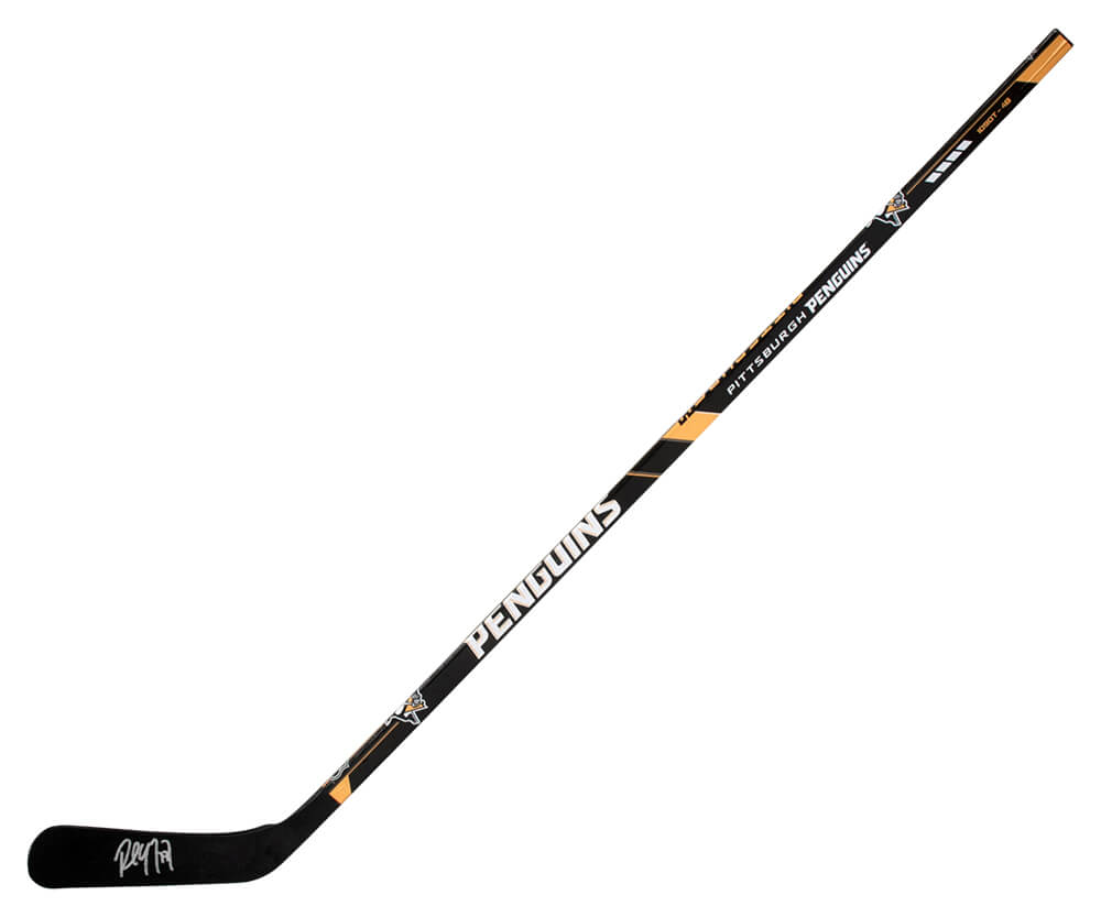 Paul Coffey Autographed Pittsburgh Penguins Logo 48 Inch Full Size Hockey Stick-Powers Sports Memorabilia