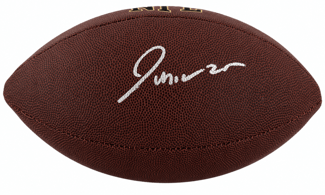 Junior Colson Autographed Wilson Super Grip Full Size NFL Football-Powers Sports Memorabilia