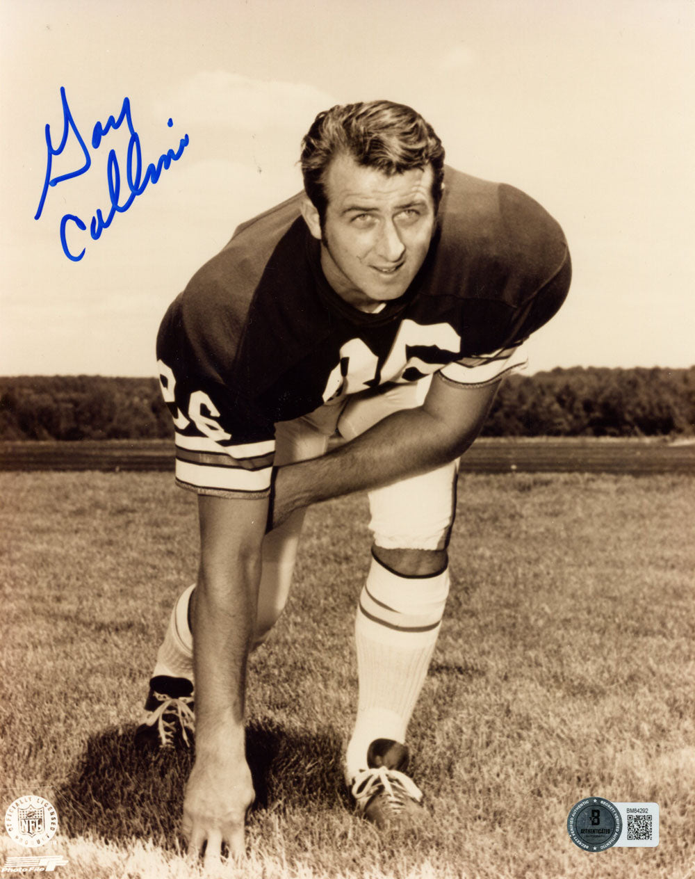 Gary Collins Cleveland Browns Signed 8x10 Photo - Beckett Beckett-Powers Sports Memorabilia