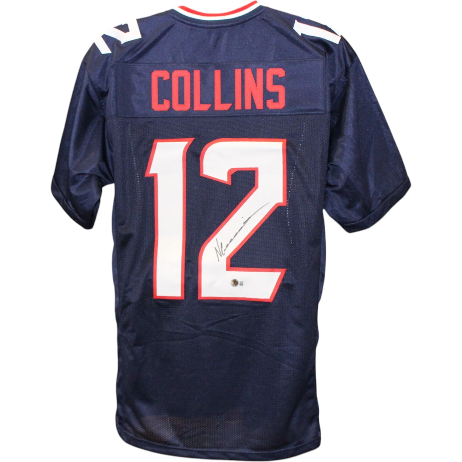 Nico Collins Signed Pro Style Blue Size XL Jersey – Beckett Witness Authenticated-Powers Sports Memorabilia