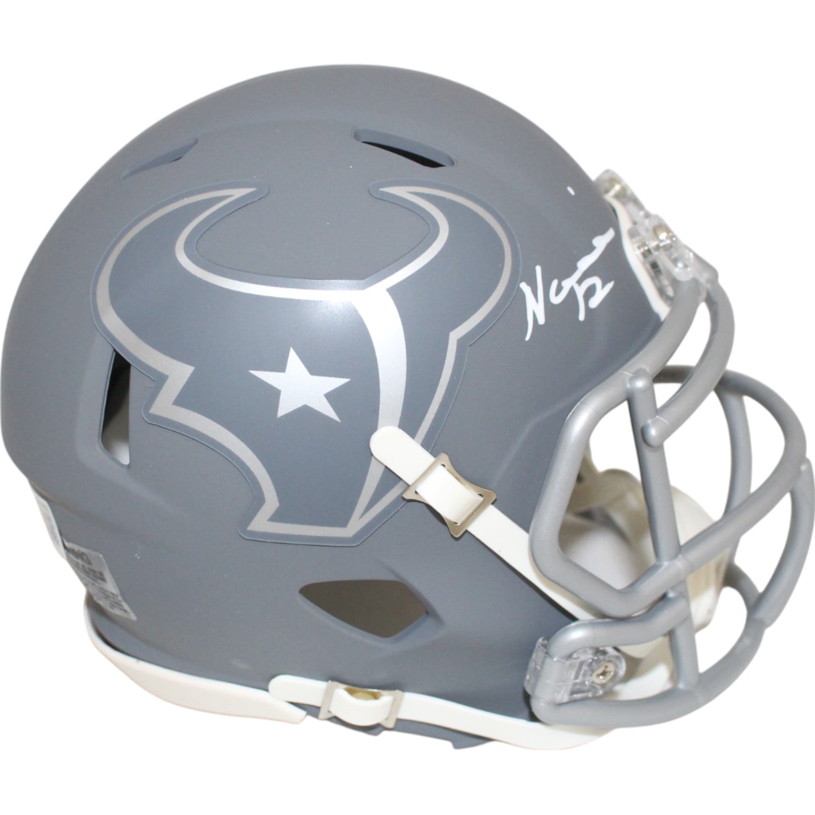 Nico Collins Signed Houston Texans Slate Mini Helmet – Beckett Authenticated-Powers Sports Memorabilia