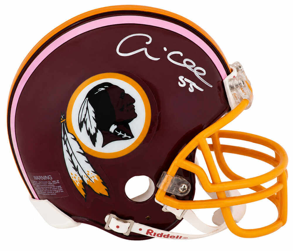 Andre Collins Autographed Washington Throwback Riddell (VSR4) Mini Helmet - (Minor Discoloration)-Powers Sports Memorabilia