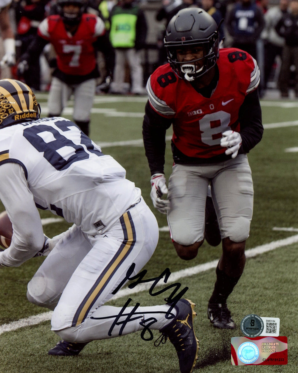 Gareon Conley Ohio State Buckeyes Signed 8x10 Photo - Beckett Beckett-Powers Sports Memorabilia