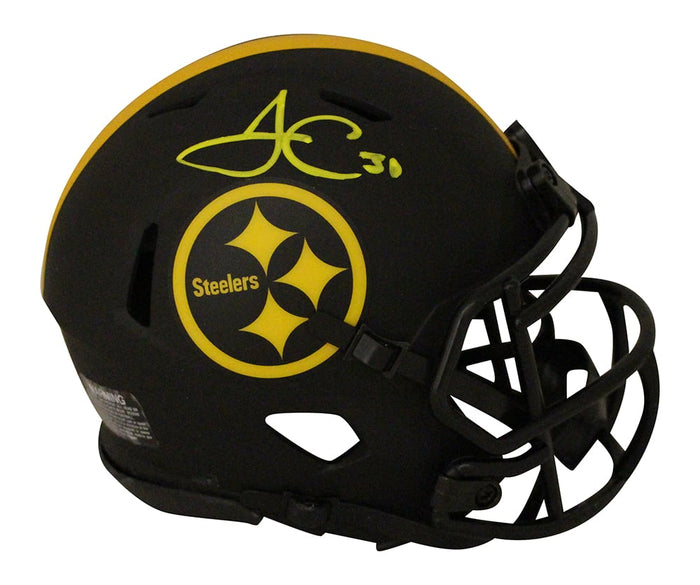 James Conner Signed Pittsburgh Steelers Eclipse Mini Helmet – Fanatics Authenticated-Powers Sports Memorabilia
