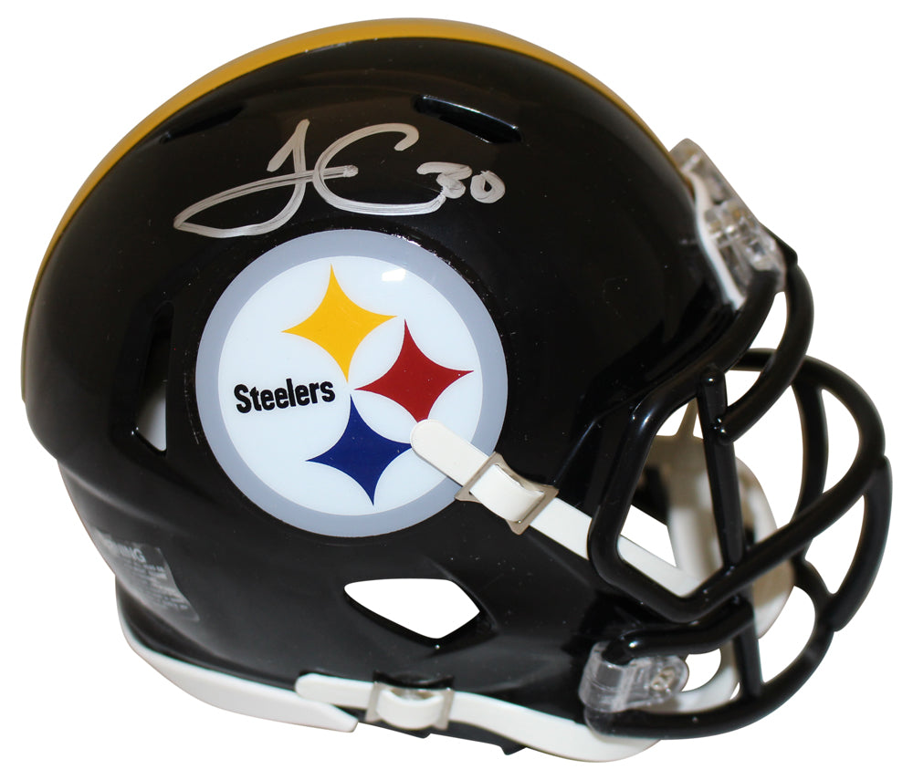 James Connor Pittsburgh Steelers Signed Mini Helmet - Beckett Beckett-Powers Sports Memorabilia