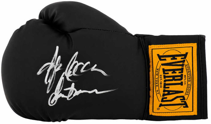 Gerry Cooney Autographed Everlast Black Full Size Boxing Glove with Gentleman-Powers Sports Memorabilia