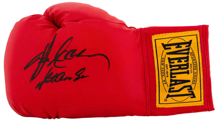 Gerry Cooney Autographed Everlast Red Full Size Boxing Glove with Gentleman-Powers Sports Memorabilia