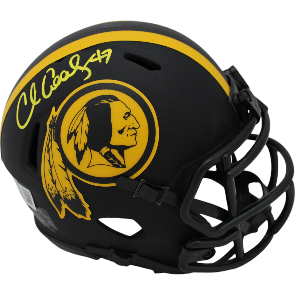 Chris Cooley Washington Redskins Eclipse Signed Mini Helmet-Powers Sports Memorabilia