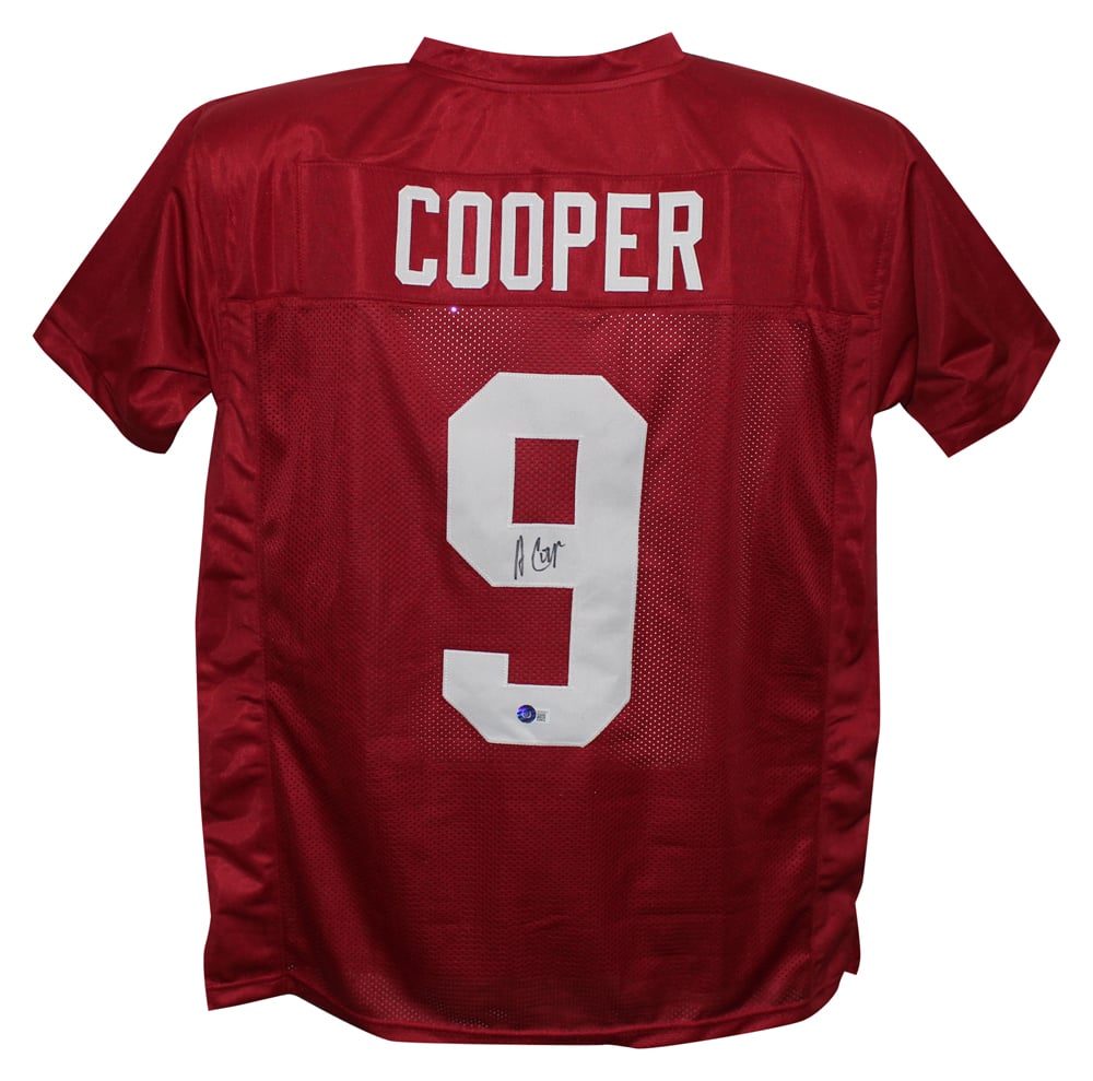 Amari Cooper Signed College Style Red XL Jersey – Beckett Authenticated-Powers Sports Memorabilia
