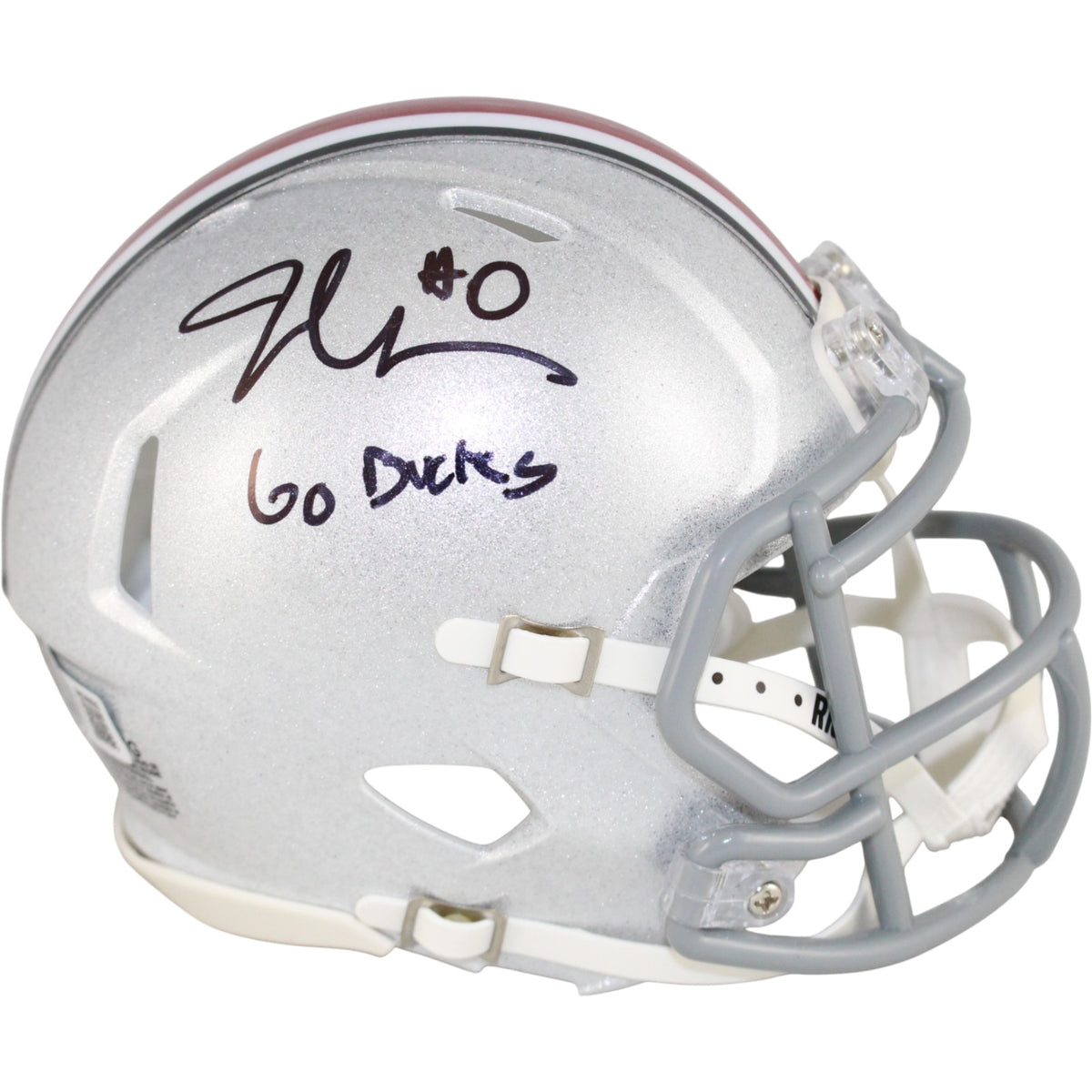 Jonathon Cooper Ohio State Buckeyes Signed Mini Helmet - Insc Beckett W Beckett-Powers Sports Memorabilia