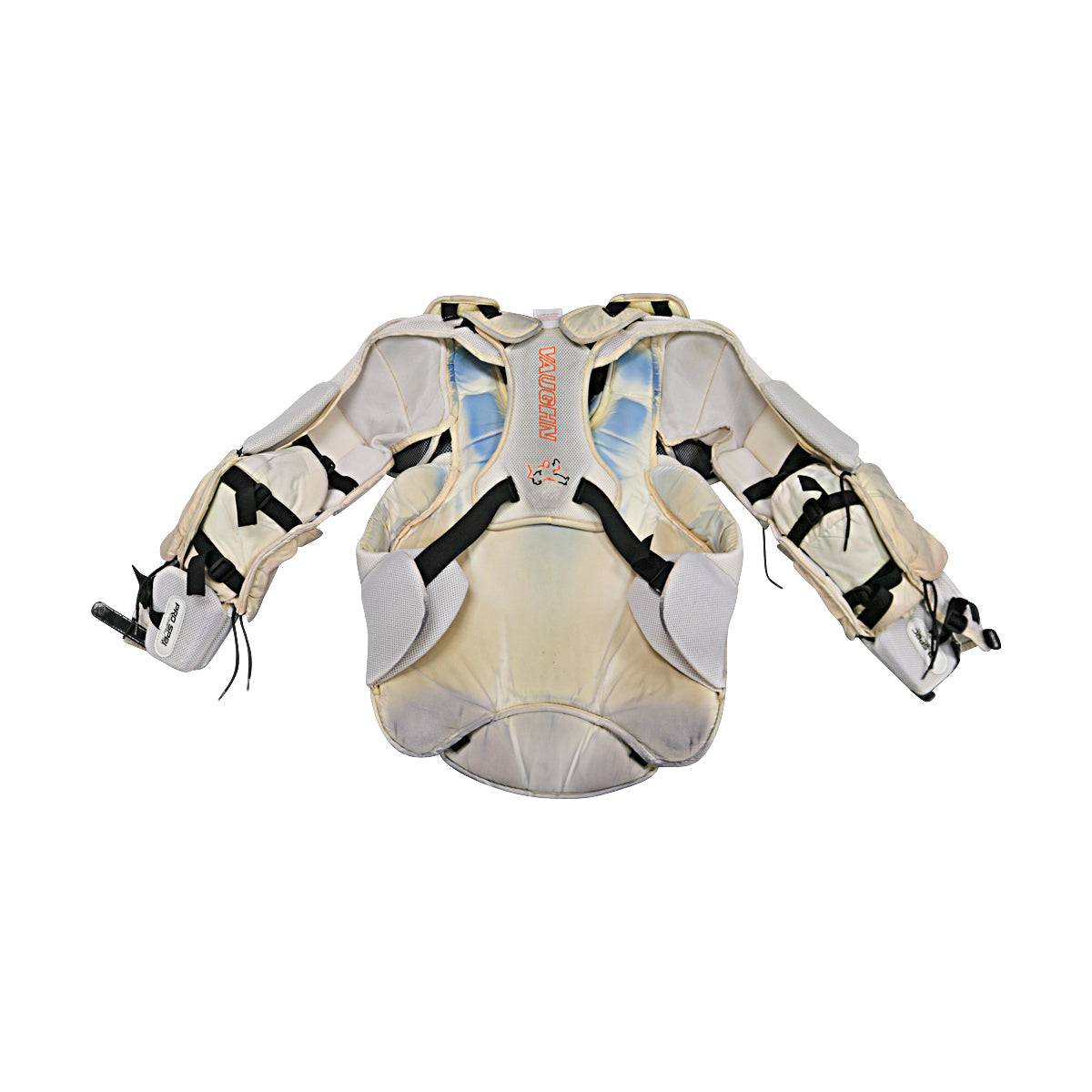 Jared Coreau Bridgeport Sound Tigers (NY Islanders Affiliate) Used Vaughn Upper Body One Piece Body Armor Padding (CX Islanders LOA)-Powers Sports Memorabilia