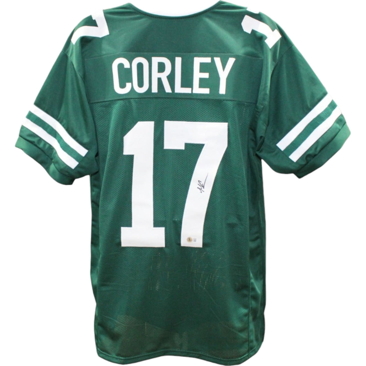 Malachi Corley Signed Pro Style Green Jersey – Beckett Authenticated-Powers Sports Memorabilia