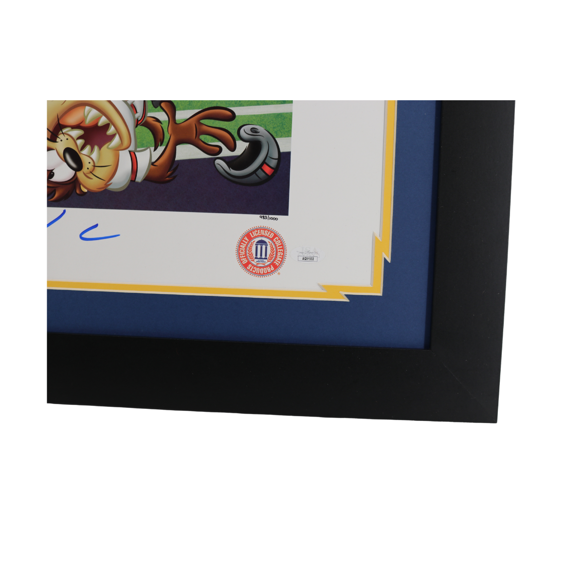 Blake Corum Michigan Wolverines Framed Signed Bugs Bunny LE 983/1000 Litho-Powers Sports Memorabilia