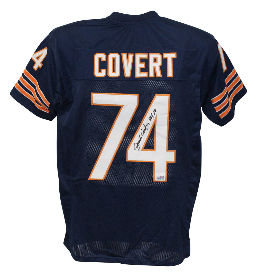 Jimbo Covert Chicago Bears Signed Jersey - Pro Style Blue XL HOF Tristar JSA-Powers Sports Memorabilia