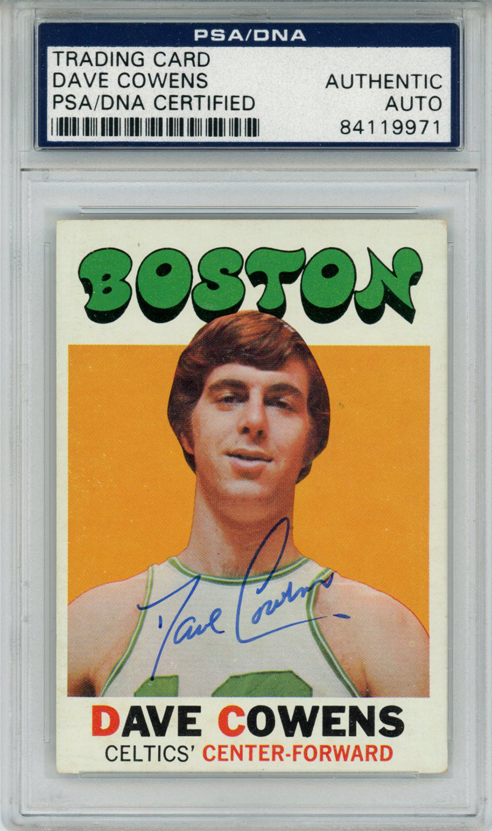 Dave Cowens Boston Celtics Signed Card - 1971 Topps #47 PSA Slab PSA-Powers Sports Memorabilia