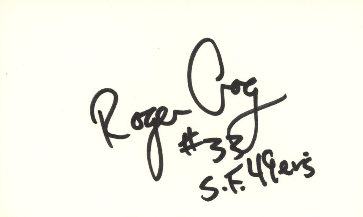 Roger Craig San Francisco 49ers Signed Mini Helmet - Index SF 49ers Beckett-Powers Sports Memorabilia