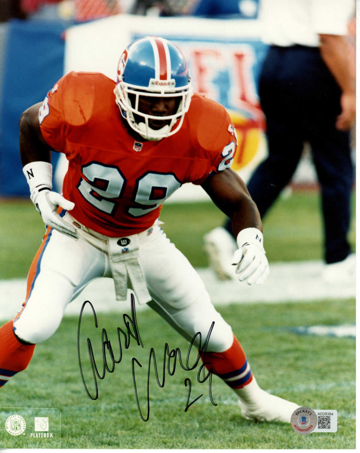 Aaron Craver Denver Broncos Signed 8x10 Photo - Beckett Beckett - 55807-Powers Sports Memorabilia
