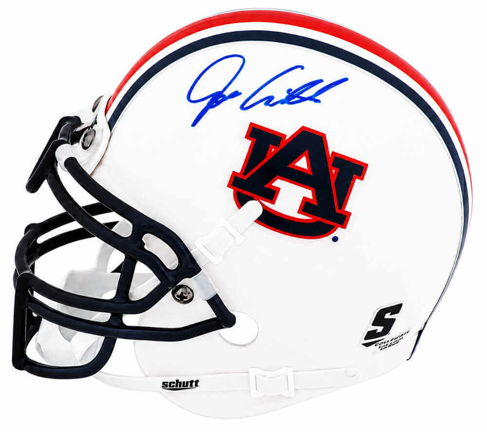 Joe Cribbs Auburn Tigers Autographed Schutt Mini Helmet-Powers Sports Memorabilia