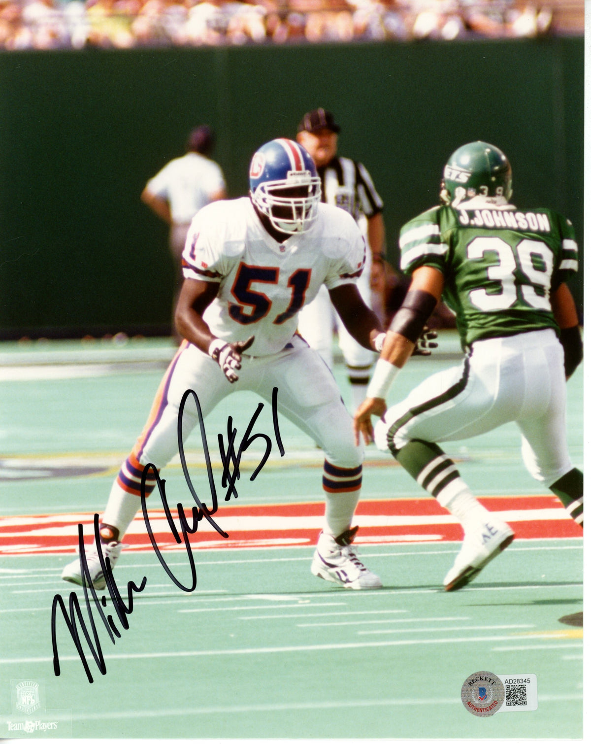 Mike Croel Denver Broncos Signed 8x10 Photo - Beckett Beckett-Powers Sports Memorabilia
