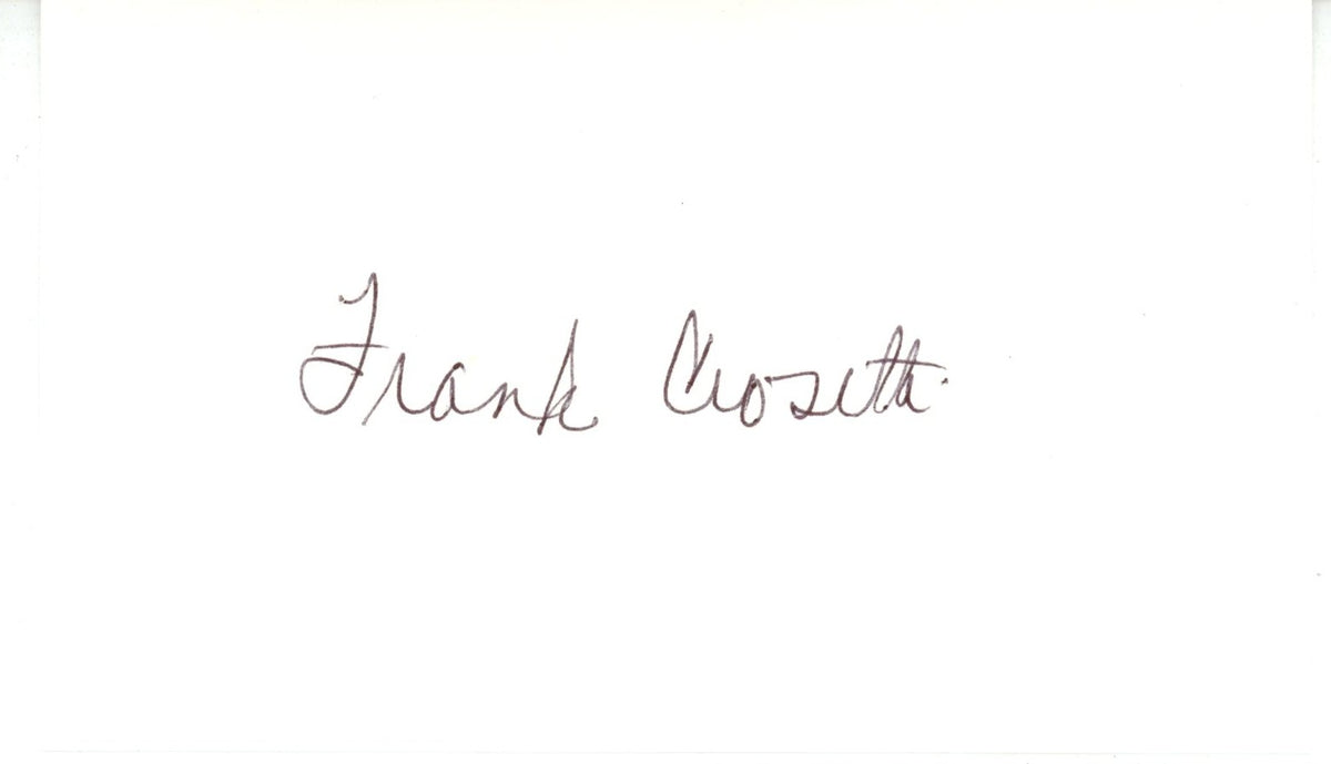 Frank Crosetti New York Yankees Index Signed Card-Powers Sports Memorabilia