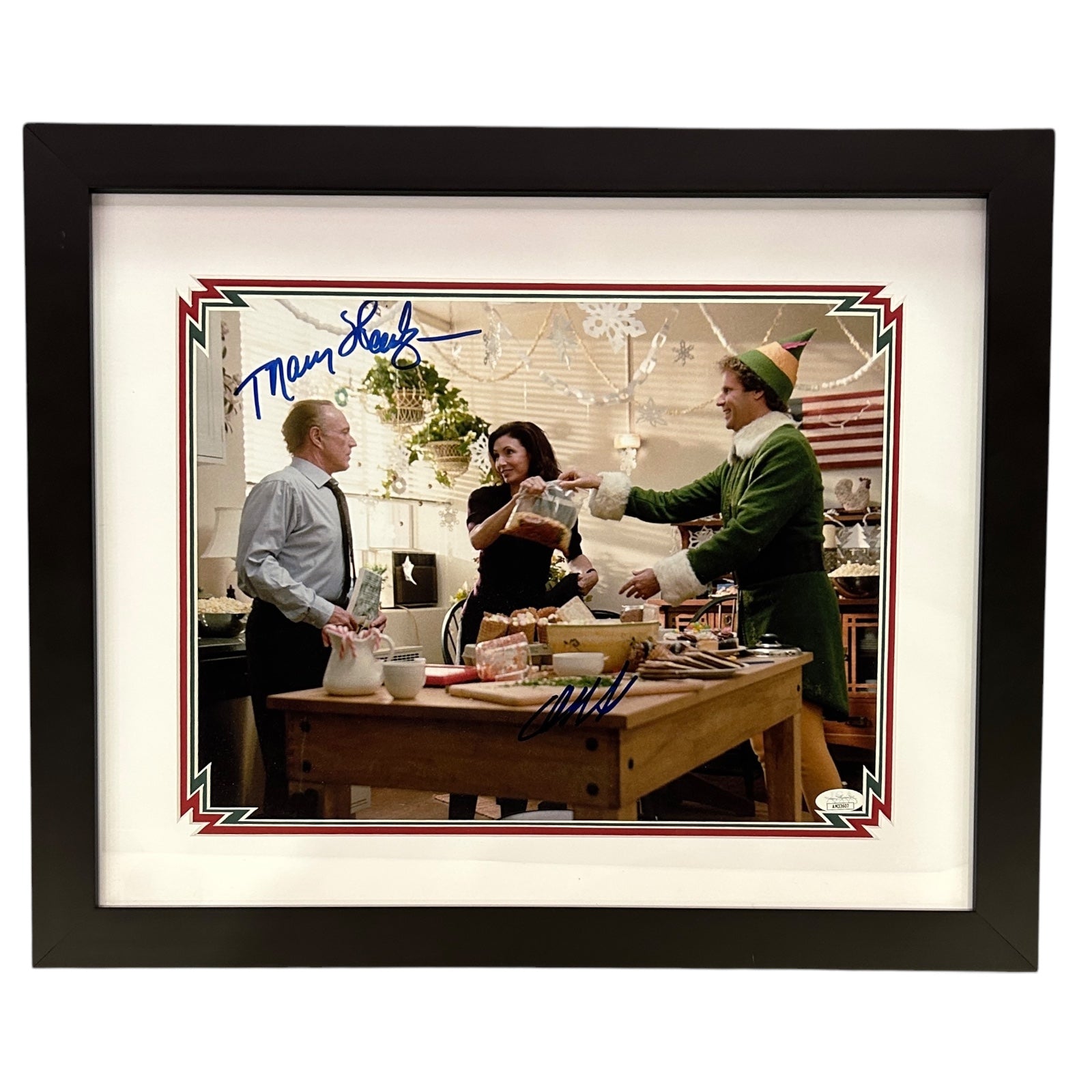 Autographed Will Ferrell And Mary Steenburgen "ELF" Deluxe Framed 11x14 Photo - JSA-Powers Sports Memorabilia