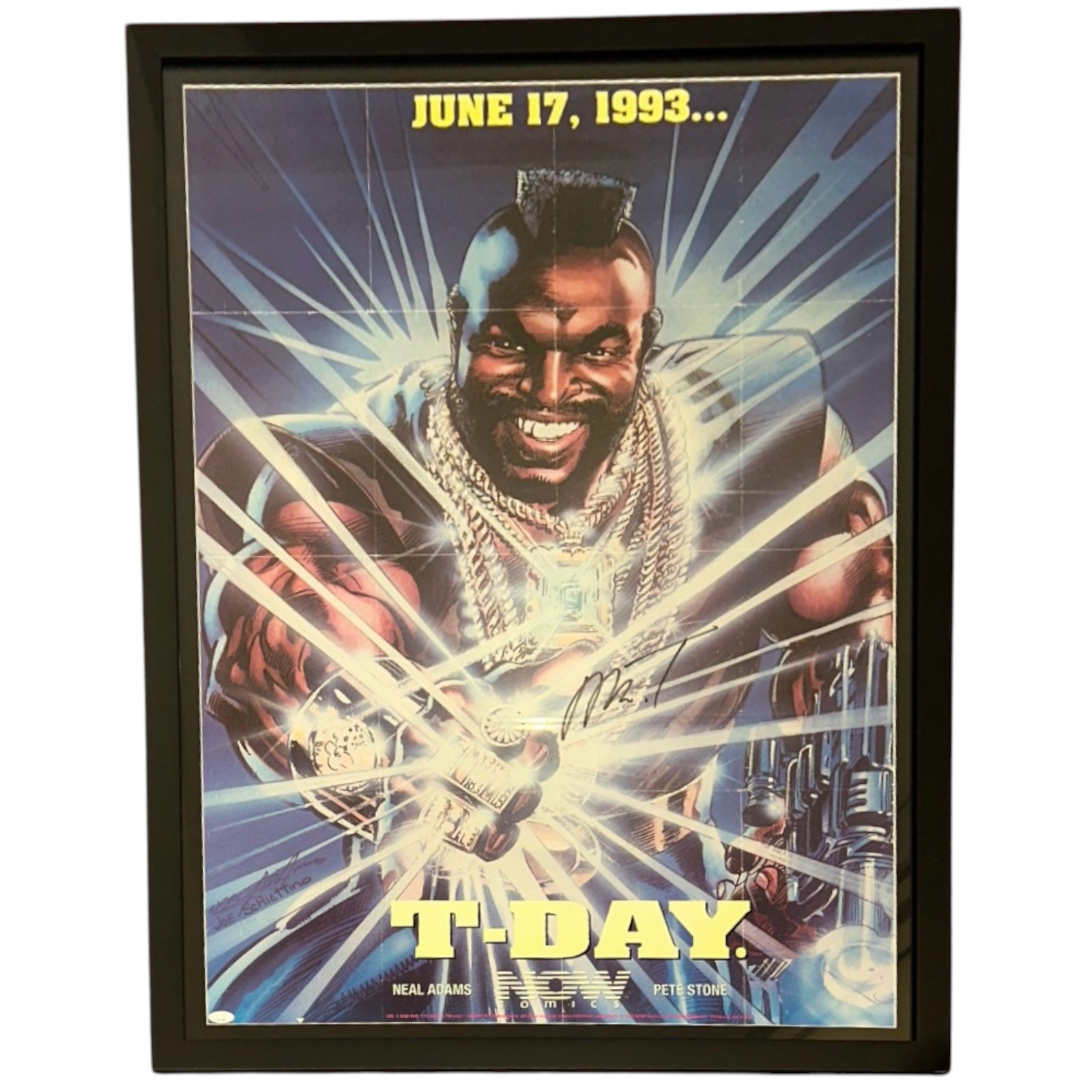 Autographed Mr T Vintage Full-Size Deluxe Framed Poster - JSA-Powers Sports Memorabilia