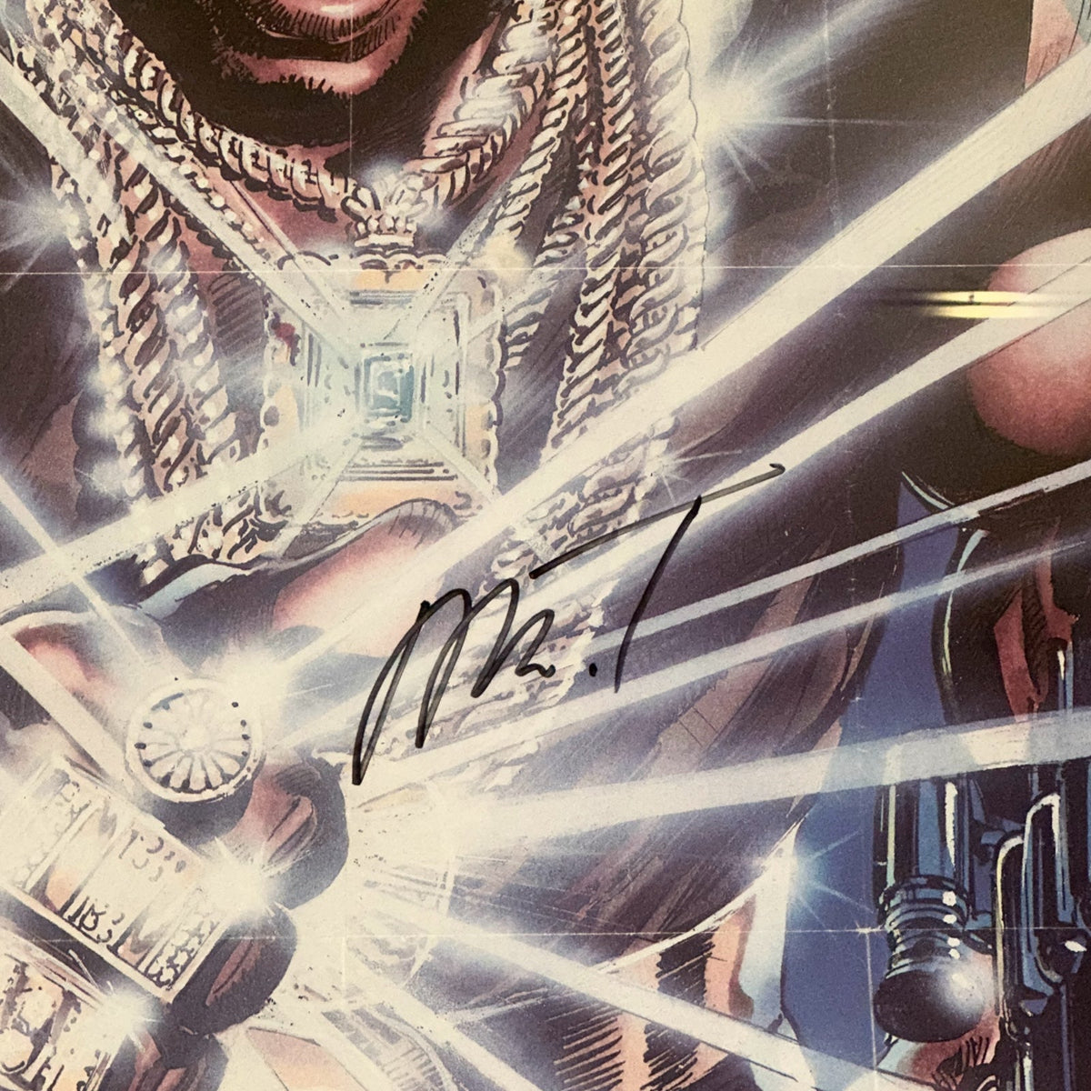 Autographed Mr T Vintage Full-Size Deluxe Framed Poster - JSA-Powers Sports Memorabilia