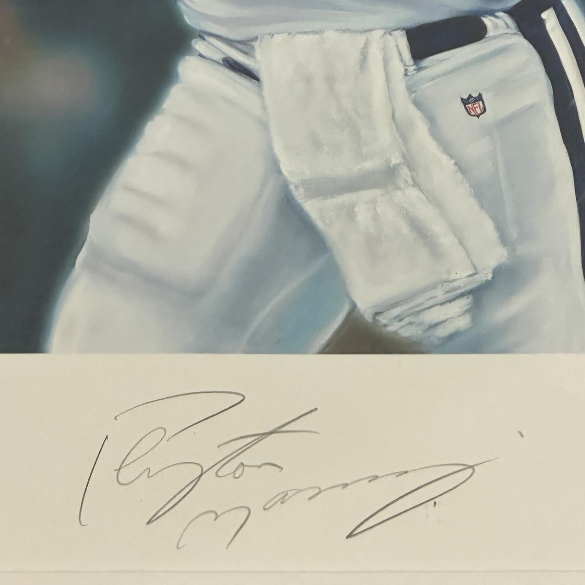 Autographed Peyton Manning Deluxe Framed Lithograph - NFL QB Club-Powers Sports Memorabilia