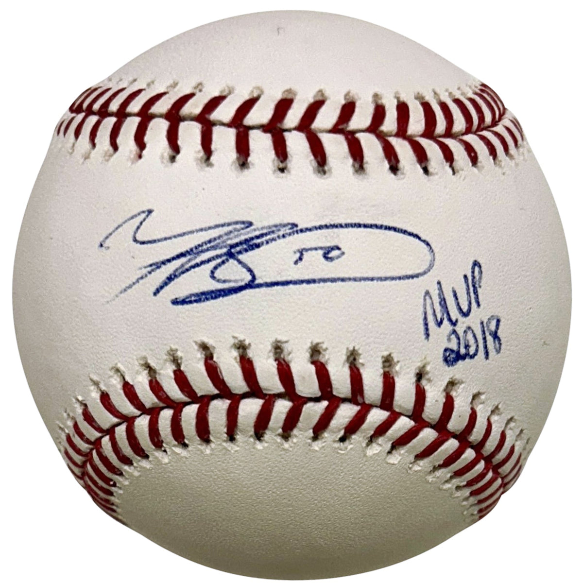 Autographed Mookie Betts Boston Red Sox Official MLB Baseball w/ "MVP 18" - JSA-Powers Sports Memorabilia