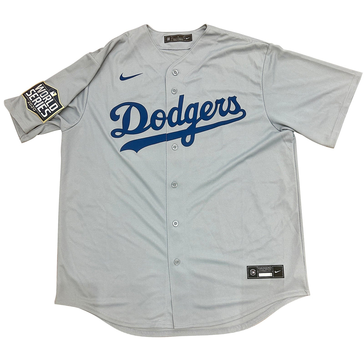 Autographed Mookie Betts Los Angeles Dodgers (2020 World Series Grey #50) Authentic Jersey - JSA-Powers Sports Memorabilia