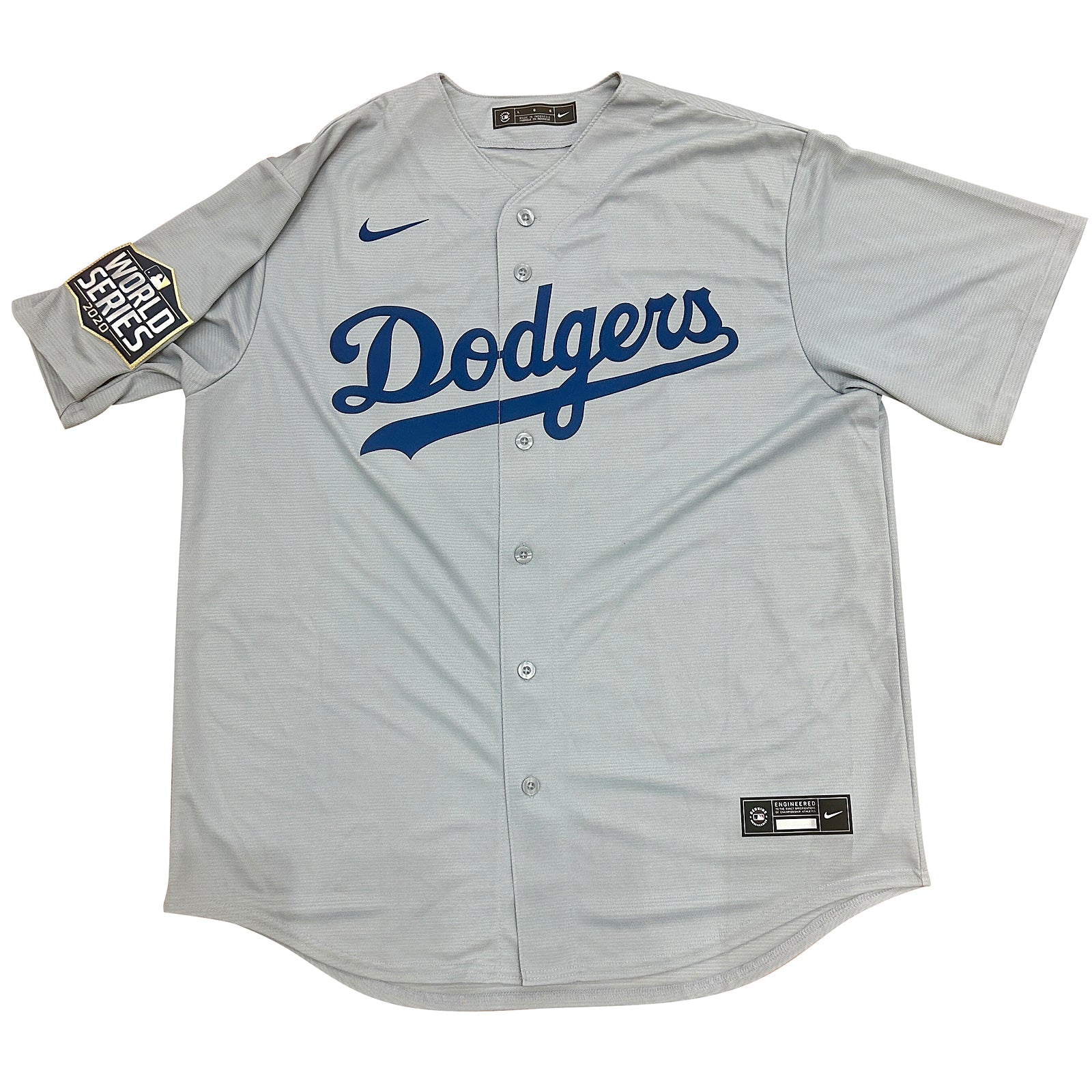 Autographed Mookie Betts Los Angeles Dodgers (2020 World Series Grey #50) Authentic Jersey - JSA-Powers Sports Memorabilia