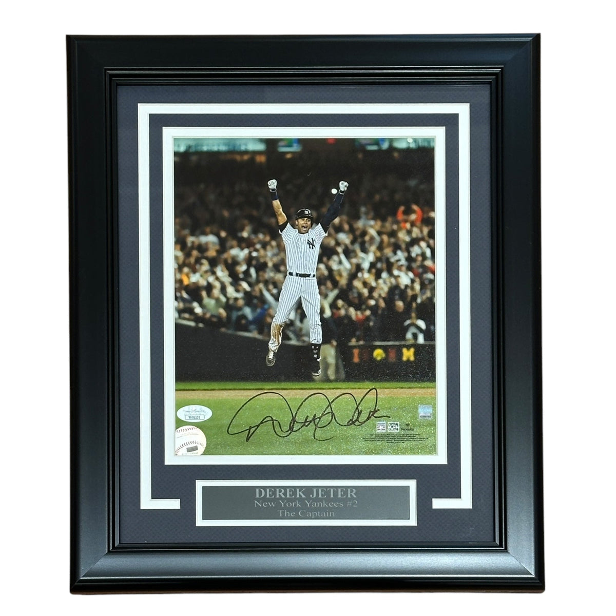Autographed Derek Jeter New York Yankees (Final Game) Deluxe Framed 8x10 Photo - JSA-Powers Sports Memorabilia