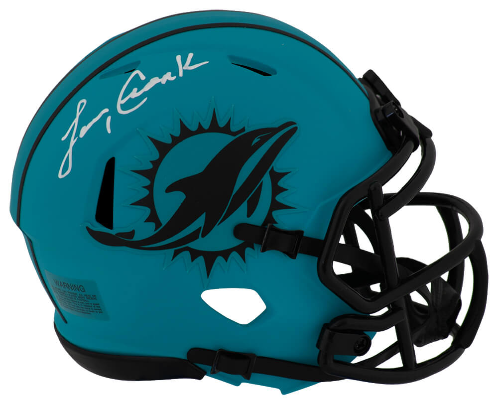 Larry Csonka Autographed Miami Dolphins RAVE Riddell Speed Mini Helmet-Powers Sports Memorabilia
