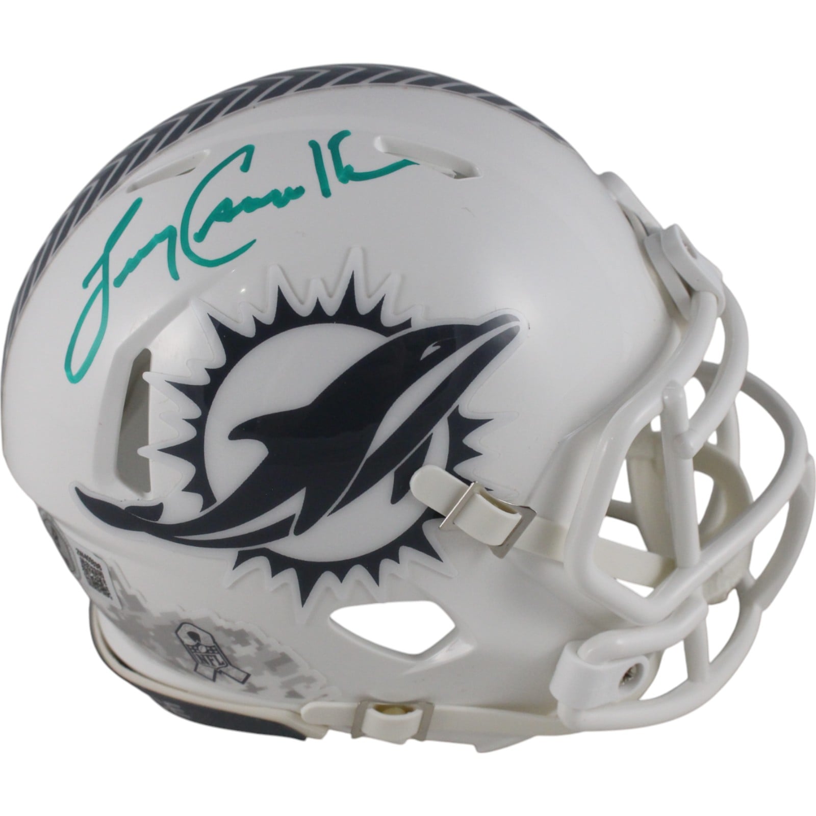 Larry Csonka Signed Miami Dolphins 24 STS Mini Helmet – Beckett Witness Authenticated-Powers Sports Memorabilia