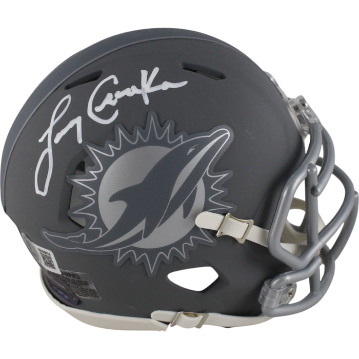 Larry Csonka Signed Miami Dolphins Slate Mini Helmet – Beckett Witness Authenticated-Powers Sports Memorabilia