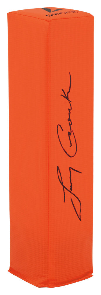 Larry Csonka Autographed BSN Orange Endzone Football Pylon-Powers Sports Memorabilia