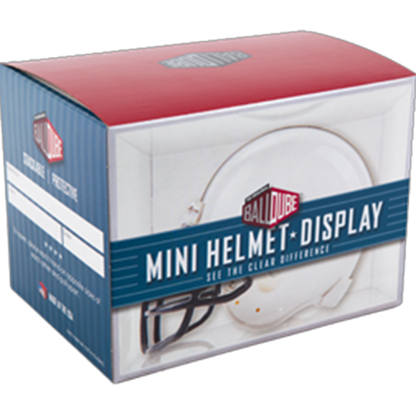 BallQube Mini Helmet Display Case | Collectible Memorabilia