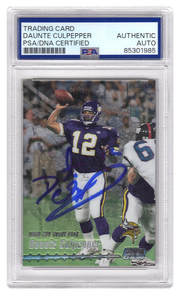 Daunte Culpepper Minnesota Vikings Autographed 1999 Stadium Club Chrome