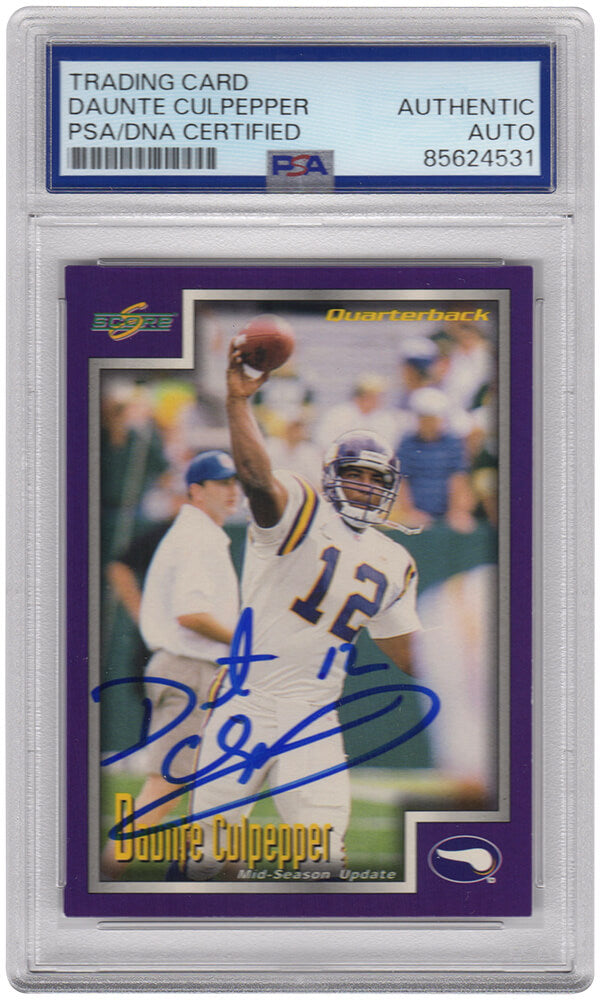 Daunte Culpepper Minnesota Vikings Autographed 1999 Score Supplemental