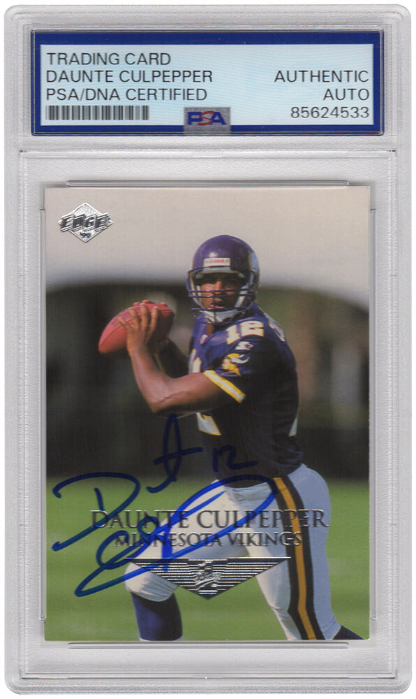 Daunte Culpepper Minnesota Vikings Autographed 1999 Edge Rookie Football