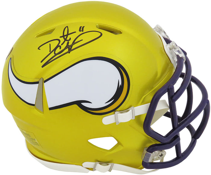 Daunte Culpepper Autographed Minnesota Vikings FLASH Riddell Speed Mini Helmet-Powers Sports Memorabilia