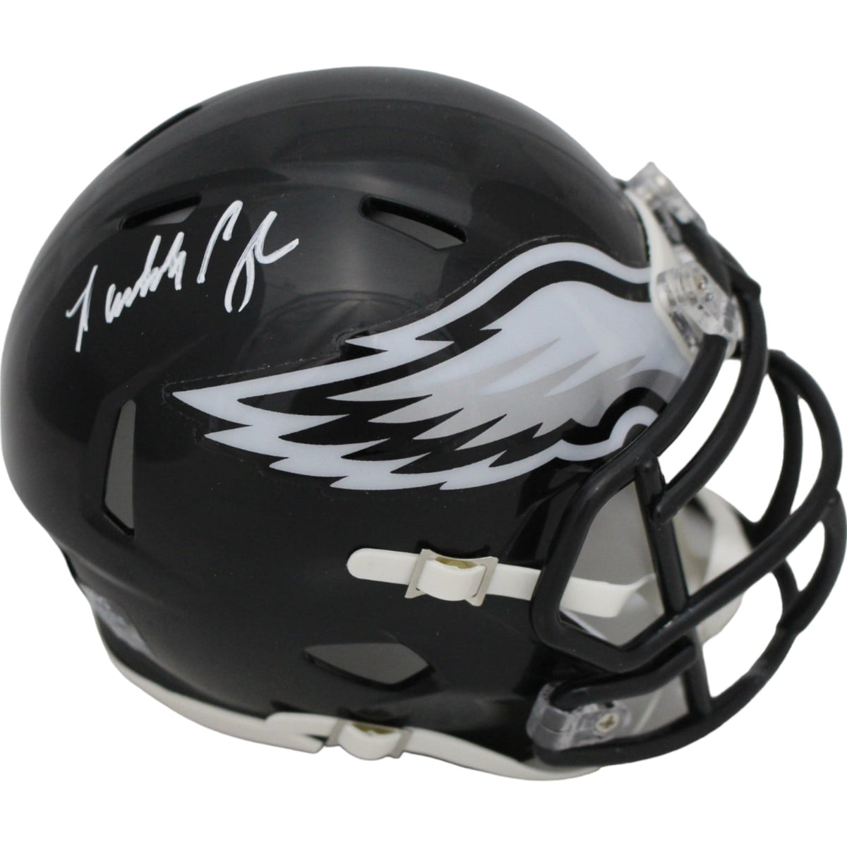 Randall Cunningham Signed Philadelphia Eagles 22 Alt Mini Helmet – Beckett Authenticated-Powers Sports Memorabilia