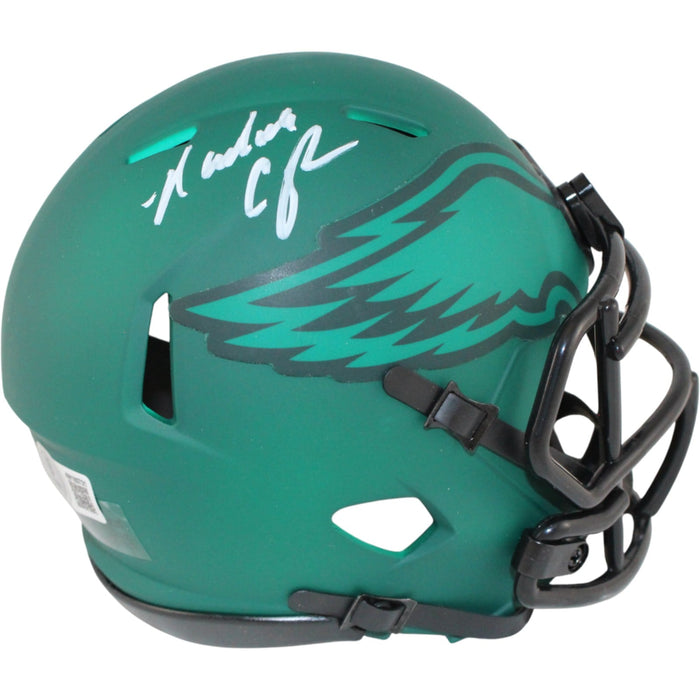 Randall Cunningham Signed Philadelphia Eagles Mini Helmet Rave BAS W-Powers Sports Memorabilia