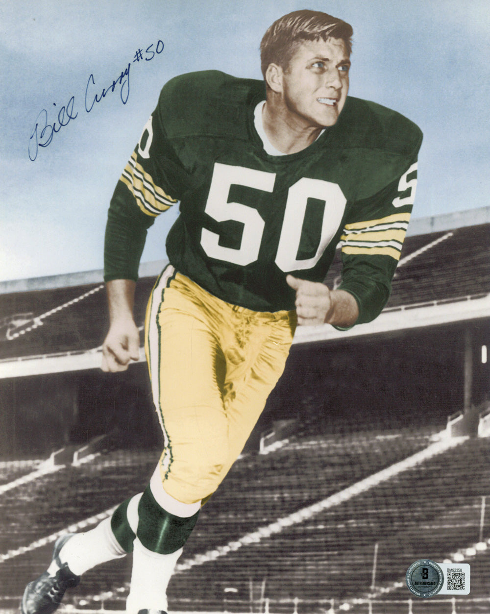 Bill Curry Green Bay Packers Signed 8x10 Photo SKU 47875-Powers Sports Memorabilia